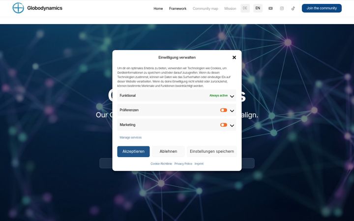 Screenshot of globodynamics.com