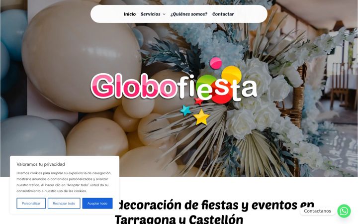 Screenshot of globofiesta.com