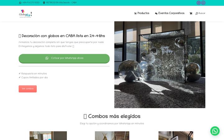 Screenshot of globosarg.com