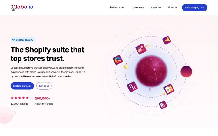 Екранна снимка на globosoftware.net