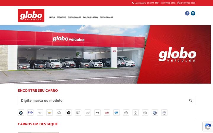 Screenshot of globoveiculos.com