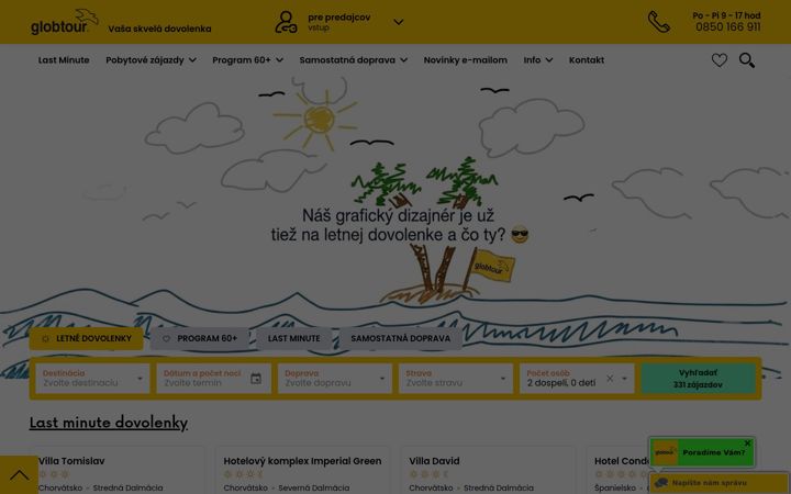 Screenshot of globtour.sk