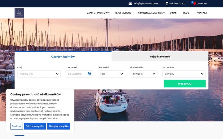 Screenshot of globtourist.com