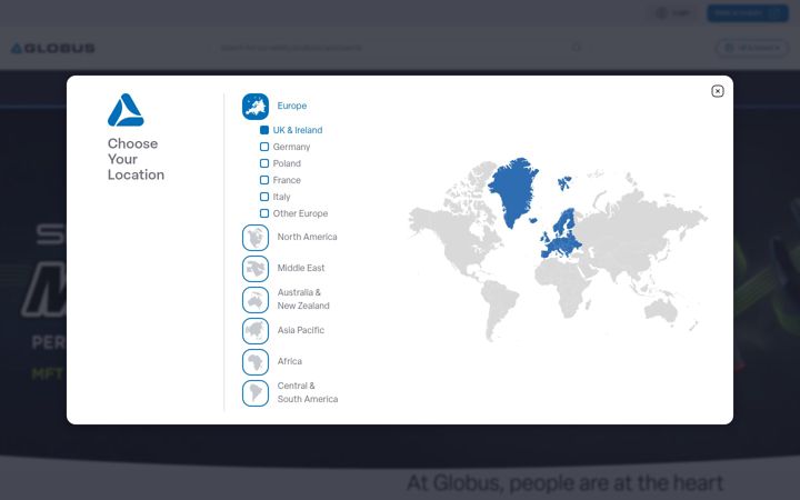 Screenshot of globusgroup.com