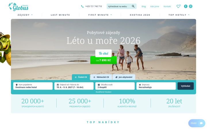 Screenshot of globustravel.cz
