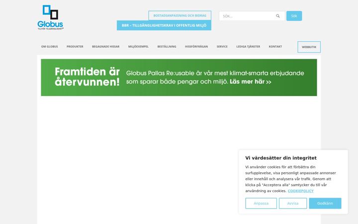 Screenshot of globustt.se