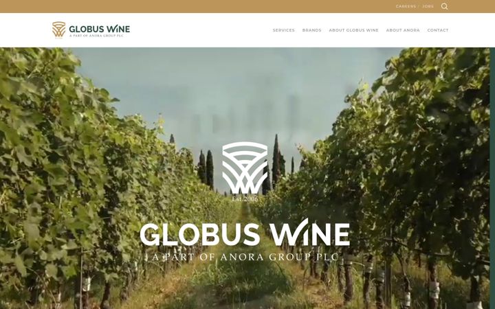Screenshot of globuswine.dk