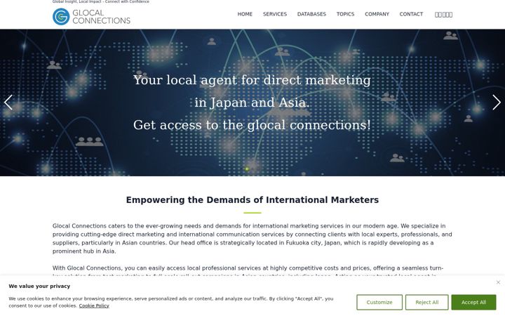 Screenshot of glocal-c.com