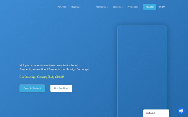 Screenshot of glocurrency.com