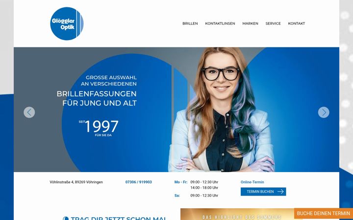 Screenshot of gloeggler-optik.de