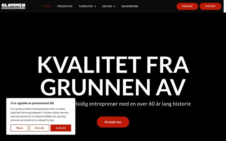 Screenshot of gloemmen.no