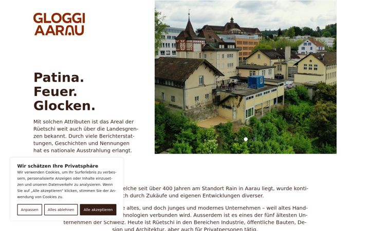 Screenshot of gloggi-aarau.ch