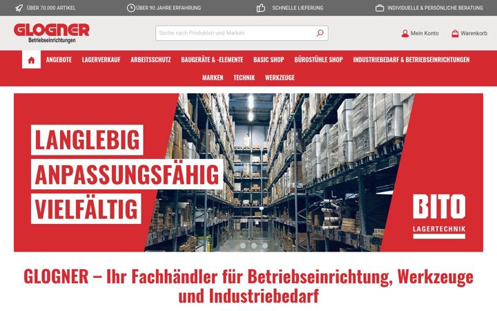 Screenshot of glogner.de