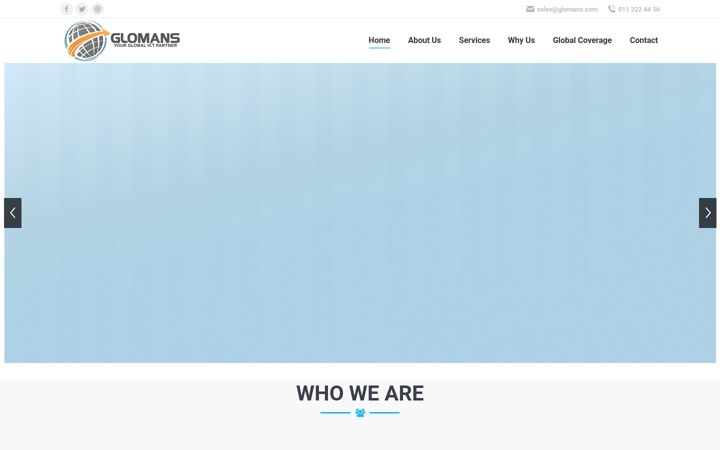 Screenshot of glomans.com
