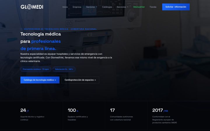 Screenshot of glomedi.es
