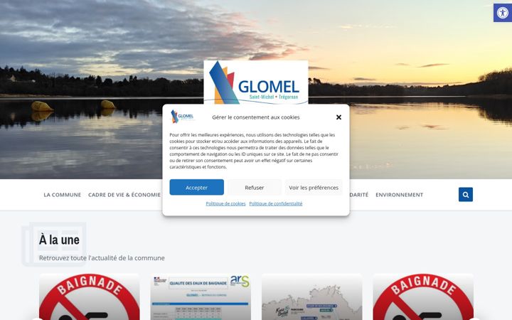 Screenshot of glomel.fr