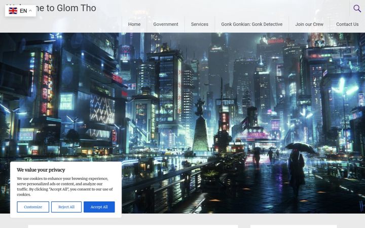 Screenshot of glomtho.com