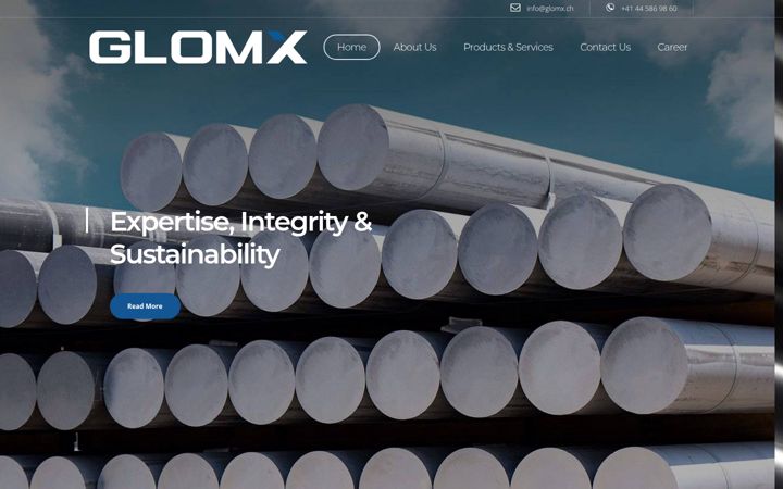 Screenshot of glomx.ch