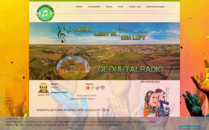 Screenshot of glonntalradio.de