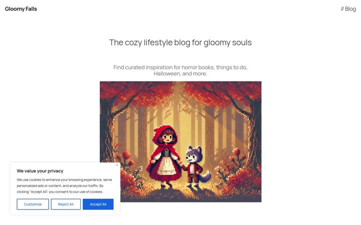 Screenshot of gloomyfalls.com