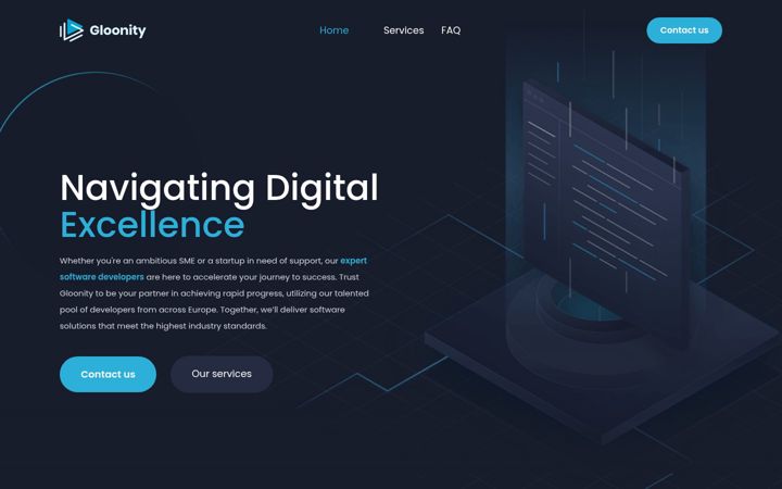 Screenshot of gloonity.com