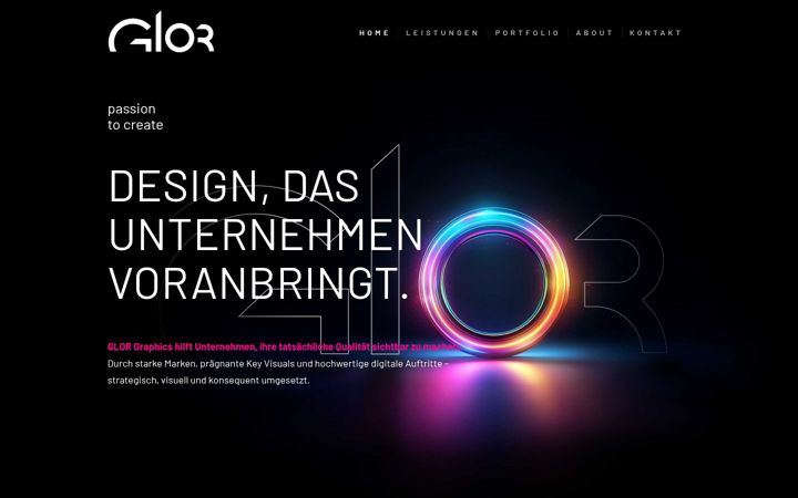 Screenshot of glor-graphics.de