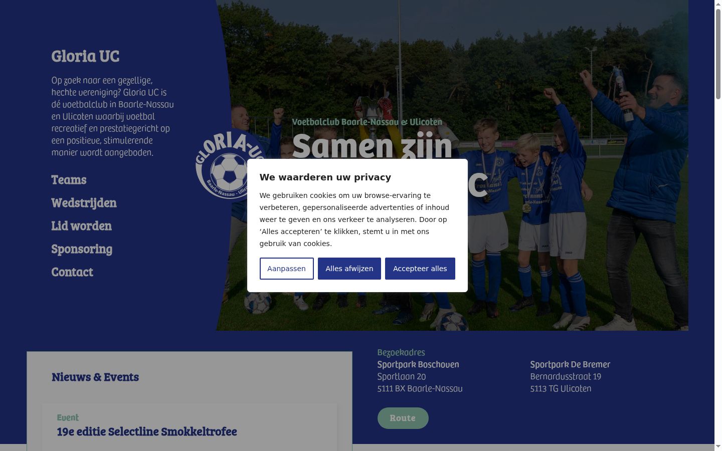 Screenshot tal-banner tal-kunsens muri qabel kwalunkwe interazzjoni