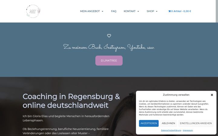 Screenshot of gloriaelias.de