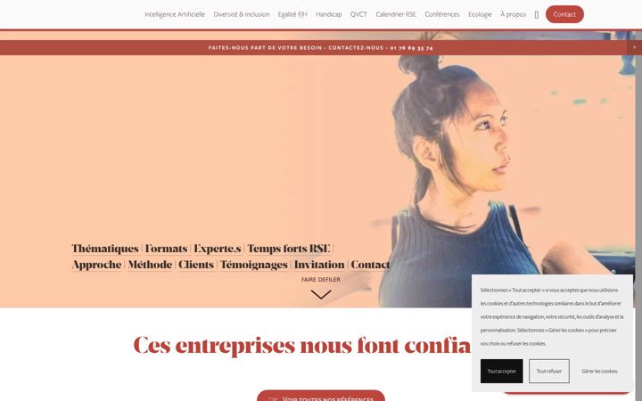 Screenshot of gloriaforbusiness.com