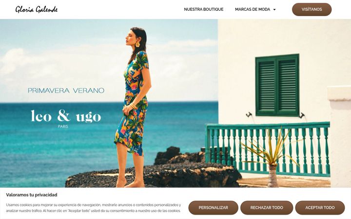 Screenshot of gloriagalende.com