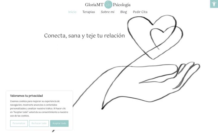Screenshot of gloriamtpsicologia.com