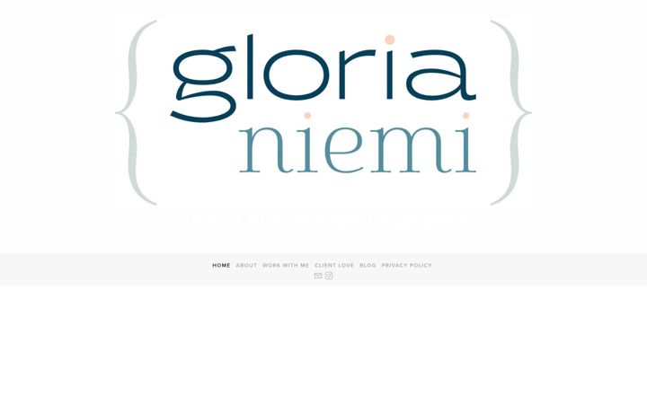 Screenshot of glorianiemi.com