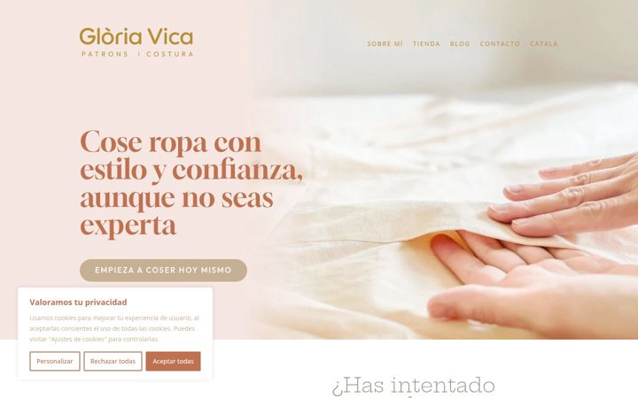 Screenshot of gloriavica.com
