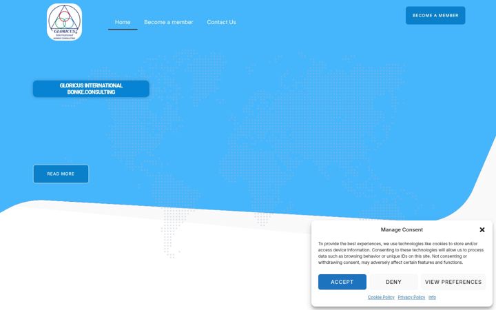Screenshot of gloricus.consulting