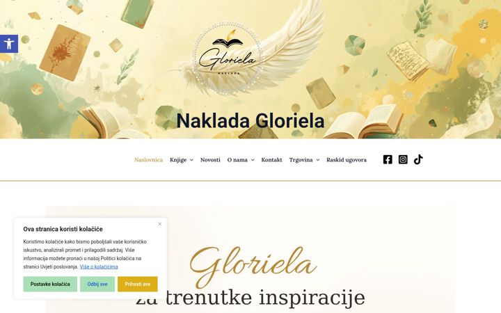 Snímek obrazovky gloriela.hr