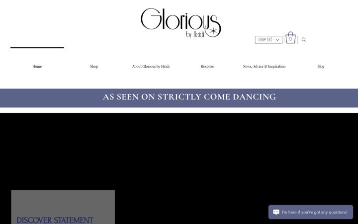 Screenshot of gloriousbyheidi.com