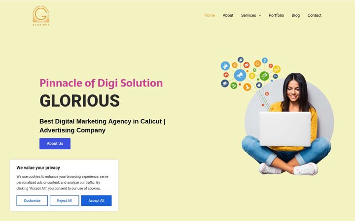 Screenshot of gloriousmedia.in