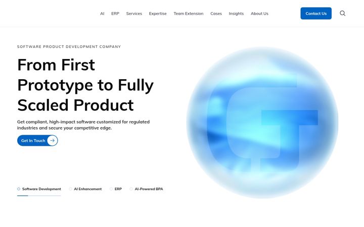 Screenshot of gloriumtech.com