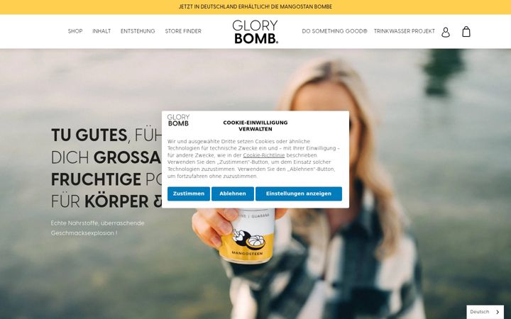 Screenshot of glorybomb.de