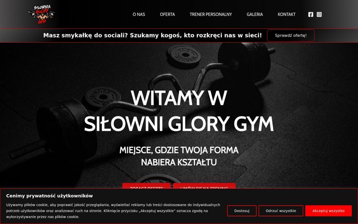 Screenshot of glorygym.pl