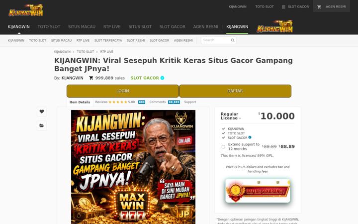 Screenshot of glorykijangwin.com