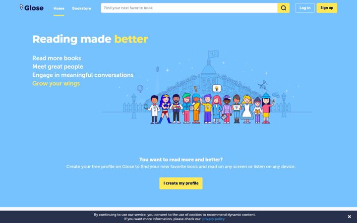 Screenshot of glose.com