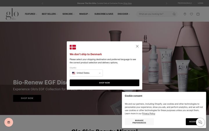 Ekraanipilt saidist gloskinbeauty.com