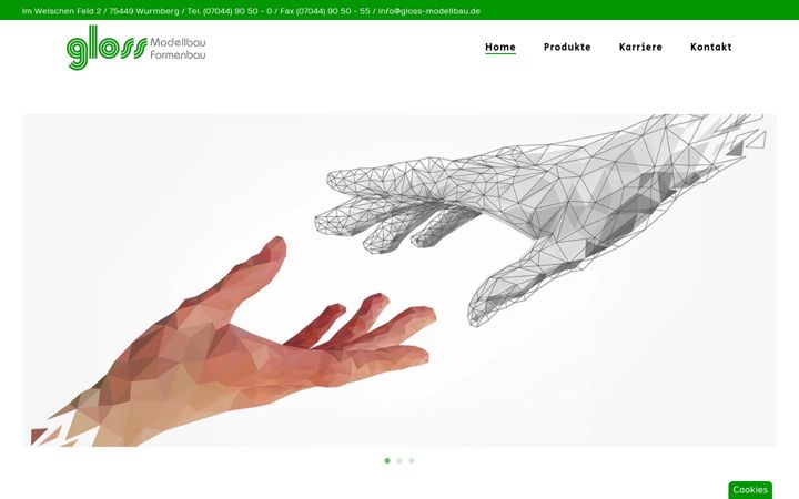 Screenshot of gloss-modellbau.de