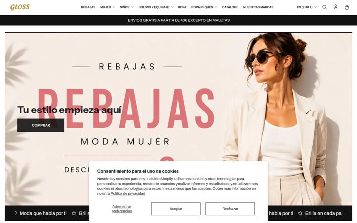 Screenshot of glosscalzados.es