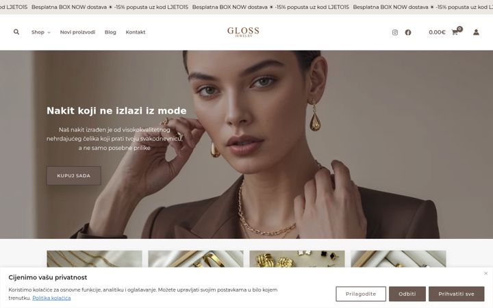 Screenshot of glossjewelry.shop