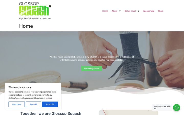 Screenshot of glossopsquash.com
