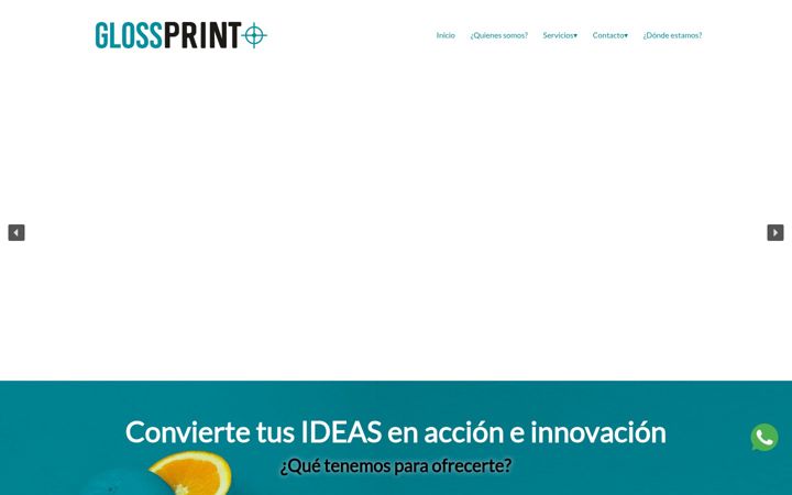 Screenshot of glossprint.es