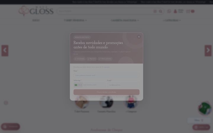 Screenshot of glosstshirt.com.br