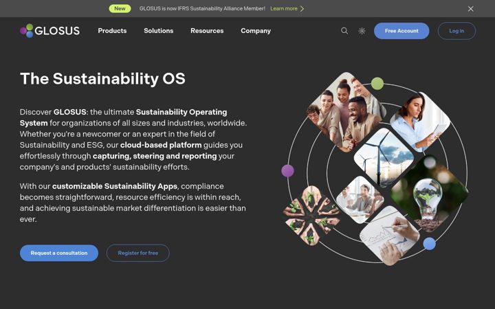 Screenshot of glosus.com